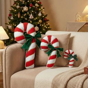 Wholesale Christmas Candy <strong>Cane</strong> <strong>Plush</strong> Toys Colorful Stripes Christmas Pillows Stuffed Animals Toys for Children's Gifts - Product Image 3