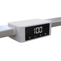 Lampe de bureau intelligente pliable 36W avec support pour téléphone, lumière demi-lune pour salon