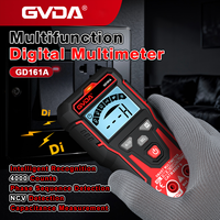 GVDA GD161A Multimeter Digital Pintar Rentang Otomatis 4000-Count AC/DC 600V Alat Pengukur Tegangan Kapasitansi Resistansi Kontinuitas