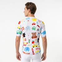 Maillot de cyclisme pour homme à manches courtes, chemise de vélo de route avec 3+1 poches zippées, respirant et à séchage rapide