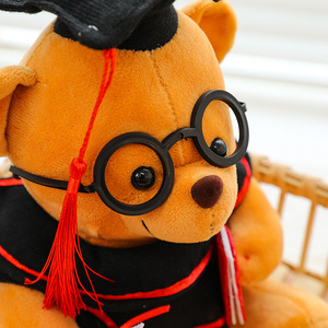 Orsetto di peluche classico all'ingrosso per la laurea 2026, <span class=keywords><strong>con</strong></span> <span class=keywords><strong>occhiali</strong></span>, ideale come regalo di laurea - Product Image 3