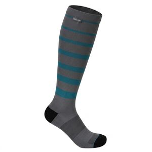 Chaussettes de compression personnalisées, chaussettes de compression sportives rayées pour hommes et femmes, course sur piste, endurance, badminton, football, gym, récupération, OEM - Product Image 2