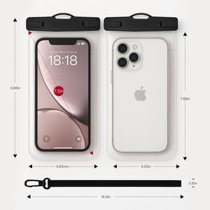 Nueva Bolsa Impermeable para Teléfono Móvil con Ventana Transparente Grande de PVC a Prueba de Agua para Natación y Buceo - Product Image 2