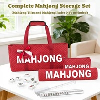 Sac de Mahjong en Polyester, trois pièces, multifonctionnel, portable, grande capacité, pour le rangement en extérieur, les voyages et les jeux, 56*26.3