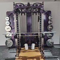 TT FLEX Machine Smith multifonctionnelle 3D pour salles de sport à domicile, squats et soulevés de terre, rack de musculation à domicile