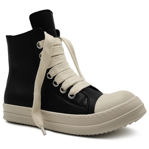 Nouvelles Baskets Montantes Décontractées en Cuir Véritable Été 2026, Style Couple, à Lacets, pour la Marche - Product Image 5