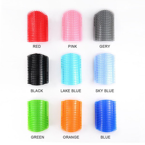 BunnyHi AMS006 di alta qualità di plastica gatto angolo di massaggio toelettatori pettine spazzole pettine piccolo stile semplice gatto auto toelettatori - Product Image 5