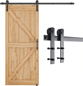WEKIS-Juego de accesorios para puerta de Granero, Kit de rodillo para puerta de Granero, estilo moderno de América del <span class=keywords><strong>Norte</strong></span>, biplegable, de alta calidad - Product Image 1