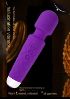 Mini vibromasseur AV portable, appareil de massage multifréquence, masturbation féminine, étanche, silencieux, batterie 400 mAh, sex toy pour adultes