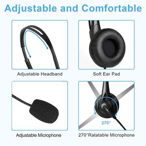 Giá thấp USB có dây <span class=keywords><strong>Stereo</strong></span> Tai nghe với mic cuộc gọi trung tâm Tai nghe Headband máy tính Headphone cho trực tuyến Giảng Dạy/nghiên cứu - Product Image 6