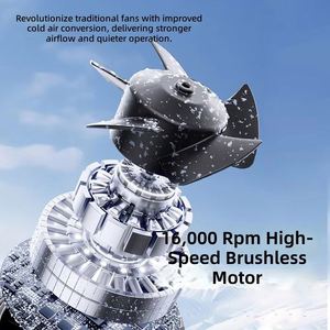 Customizable 3600Mah Usb Rechargeable Mini Wearable Waist Portable Fan for Summer Outdoor Personal Cooling - Product Image 3