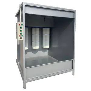 Ailin OEM Custom Electrostatic Manual Powder Coating Spray Booth For Metal Aluminium Profiles