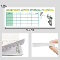 Bloc-notes portable pour scores de Mahjong, carnet de scores de Mahjong américain, feuille de scores de Mahjong, bloc de comptage des scores de Mahjong