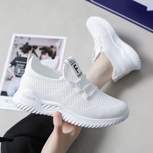 Chaussures en Maille Tricotée Volante pour <span class=keywords><strong>Femme</strong></span>, à Semelle Épaisse, Printemps-Été, Belles et Abordables, Prix d'Usine - Product Image 3