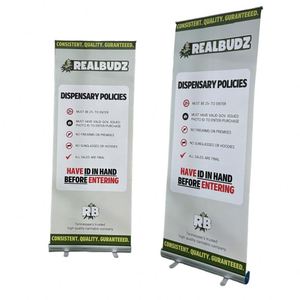 Support de bannière rétractable en aluminium 80 x 200 pour impression par sublimation thermique, surface mate/brillante, présentoir enroulable, vente en gros - Product Image 2