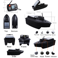 JABO2ag 2bg sonar détecteur de poisson bateau d'appât de pêche avec gps pilote automatique
