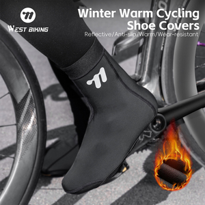 WEST BIKING <span class=keywords><strong>Couvre</strong></span>-<span class=keywords><strong>chaussures</strong></span> de vélo légers et chauds pour l'<span class=keywords><strong>hiver</strong></span>, <span class=keywords><strong>couvre</strong></span>-<span class=keywords><strong>chaussures</strong></span> de vélo de <span class=keywords><strong>route</strong></span>, sports de plein air, <span class=keywords><strong>couvre</strong></span>-<span class=keywords><strong>chaussures</strong></span> à crampons réfléchissants, accessoires - Product Image 6