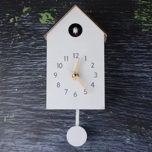 Hourly Cuckoo Singing Traditional Wall Clocks Alarm Clock New Style Art Multi-function Wall Clock