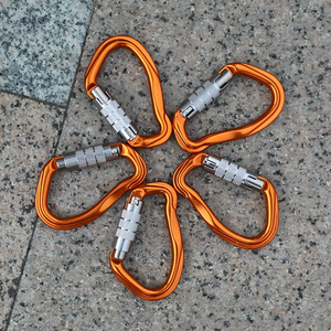 คาราไบเนอร์อะลูมิเนียมอัลลอยด์ความแข็งแรงสูง 23KN น้ำหนักเบา ทนทาน อุปกรณ์ปีนเขา ชุบสังกะสี สำหรับกีฬากลางแจ้ง อุตสาหกรรมหนัก - Product Image 6