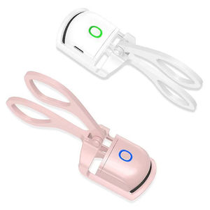 Portable <b>USB</b> Heated Eyelash Curler Quick <b>Heating</b> Long Lasting Plastic Lash Lift Perm Makeup Tool - Product Image 1