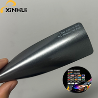 Película Autoadhesiva Brillante para Envoltura de Autos en Gris Ceniza Metálico, TPU, Cambia de Color, Auto-Reparable, Anti-Rayones, Protectora, 7.5 Mil, Rollo de 1.52x15M