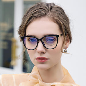 Montures de lunettes rectangulaires TR pour femmes 87004, verres optiques anti-lumière bleue, largeur de monture moyenne, lentilles en acétate, style européen - Product Image 2