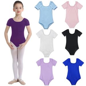 <span class=keywords><strong>Justaucorps</strong></span> de danse extensible pour filles, vêtements de performance à manches courtes, <span class=keywords><strong>justaucorps</strong></span> de danse de ballet de gymnastique personnalisé - Product Image 1