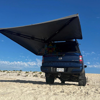 Tragbare 270-Grad-Markise, freistehend, wasserdichtes Segeltuch, Aluminiumlegierung, 4x4, freistehendes Auto-Dachzelt, 270-Grad-Markise mit Wänden