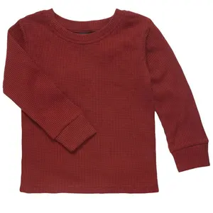 아기 소년 모직 스웨터 디자인 소년 스웨터 어린이 도매 봄 새로운 와플 탑