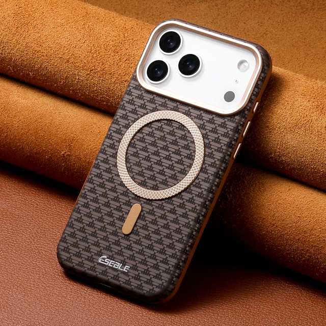For iPhone 18 Pro Max Phone Case Magnet Wireless Charging Frosted Feel Luxury Faux Leather 17 Air 16 15 14 13