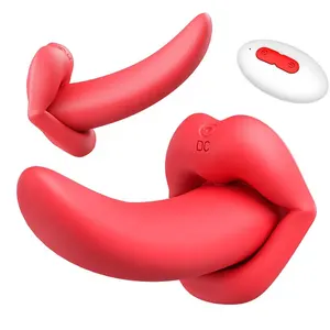 Popolare vibratore con telecomando per donne che leccano la lingua stimolatore del clitoride orale G massaggiatore di oggetti per adulti femminili Sex Toys