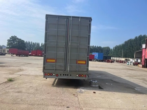 China Supply 3 Axles Curtain Side Food Semi Trailers <b>Van</b> <b>Box</b> Cargo Trailer Truck for Sale - Product Image 2
