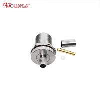 Connecteur coaxial RF plaqué or, connecteur femelle N, étanche, pour câble coaxial LMR240/RG59/H155