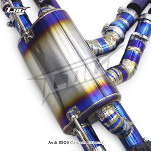 Sistem knalpot olahraga Valved Titanium pabrik COC untuk Audi RS Q8/RSQ8/SQ8 2019-2023 knalpot Downpipe Catback muffler - Product Image 4