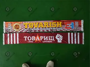 Factory Custom Any Printing All Countries Flag Scarf Fans Scarf Football Sport Games Fans Scarves