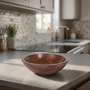 Medium 10x10x2.75 in Rusticity Mango Wood Serving Bowl <b>Small</b> Set - Product Image 2