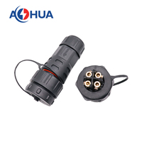 25A Power LED Cable Connector 2 ~ 5Pin Wire to Panel Type M25 Vis Fixation Mâle Femelle Pin Connector IP68 Waterproof Plug