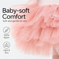 Jupe tutu de ballet Baiwu pour filles, 6 couches de tulle souple, vêtements de danse pour enfants, entraînement et performance de ballet, 122244005