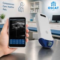 Système d'échographie sans fil OSCAT, sonde double micro-convexe linéaire, scanner vétérinaire, guide d'aiguille, imagerie haute résolution, CE