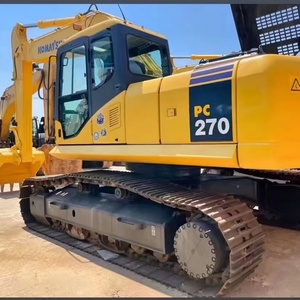 Excavatrice sur chenilles hydraulique Komatsu PC270 d'occasion, modèle 2024, 27 tonnes, moteur 138 kW, boîte de vitesses, pompe, 90 % NEUF, godet de 1,2 m, 100 % d'origine - Product Image 1