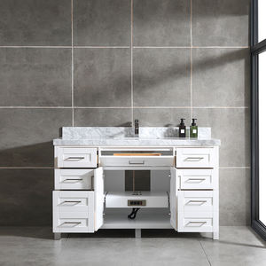 Mueble de baño de alta gama de 60 pulgadas con lavabo individual de cerámica y características resistentes al agua. - Product Image 2