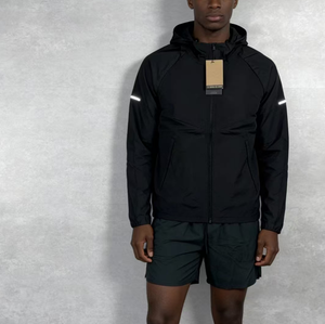 Nai - Conjunto Deportivo <span class=keywords><strong>Corto</strong></span> para Hombre, Chaqueta Cortavientos con Cierre y Botones, Pantalones Cortos de Poliéster y Nailon, en Oferta - Product Image 6