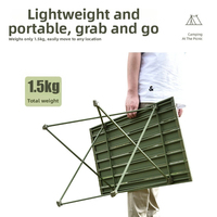Table pliante de pique-nique E-RIKE ultralégère en alliage d'aluminium, capacité de charge de 20 kg, pour le camping en plein air