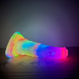 Produit pour adultes FAAK Factory 2022, nouveau modèle, pénis réaliste qui brille dans le noir, gode en forme de pénis, jouet sexuel chinois pour lui - Product Image 4