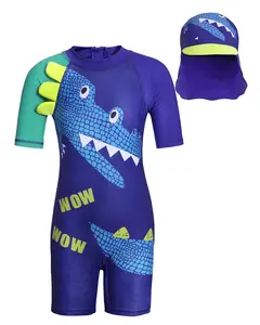 Traje de baño para niños de manga corta UPF50 traje de baño de playa Niño con protección UV traje de baño para niños ropa de piscina