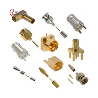 Connecteurs PCB TL 7405-1521-005 Connecteur SSMB Prise Femelle 50 Ohms à Sertir 74051521005 Suspendu en Ligne à Angle Droit