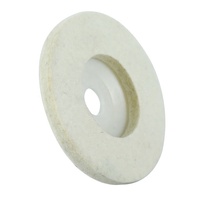 Disque de polissage en feutre de laine fine 100mm 115mm, direct usine, pour métal, marbre, meubles, cire automobile, granit
