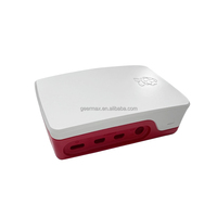 Boîtier officiel Raspberry Pi 4B de haute qualité, boîtier en ABS blanc rouge en deux parties pour Raspberry Pi 4