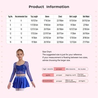 Stage pour enfants de 6-16 ans Performance de danse sur scène Vêtements d'entraînement pour filles Costumes de danse contemporains à paillettes pour enfants