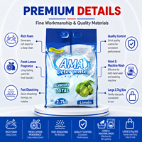 Détergent à lessive en poudre ESCA de haute qualité 2,7 kg, détergent à lessive en poudre à mousse riche, détergent nettoyant en poudre pour l'Afrique